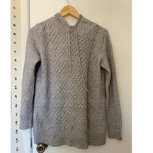 Grey sweater, slightly oversized